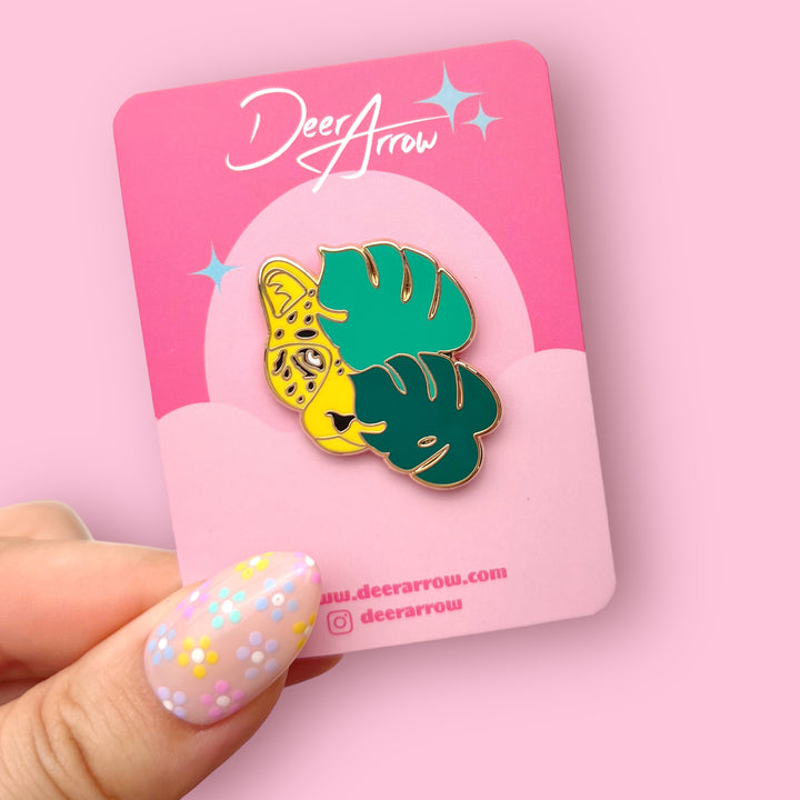 Lila the Leopard Enamel Pin